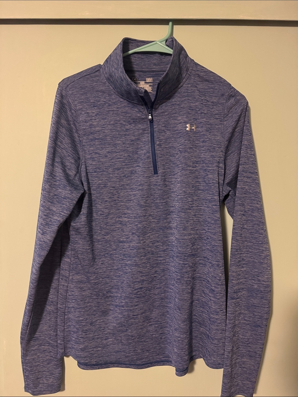 Under Armour Women's Heathered Purple 1/4 Zip Performance Pullover